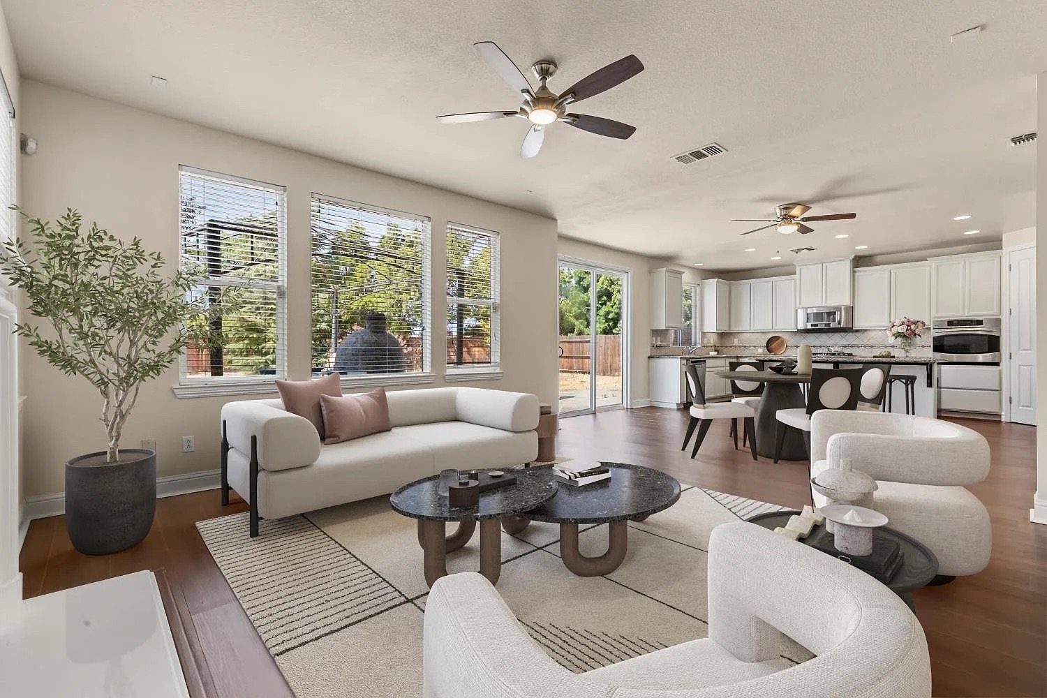 Kitchen Open to Family Room