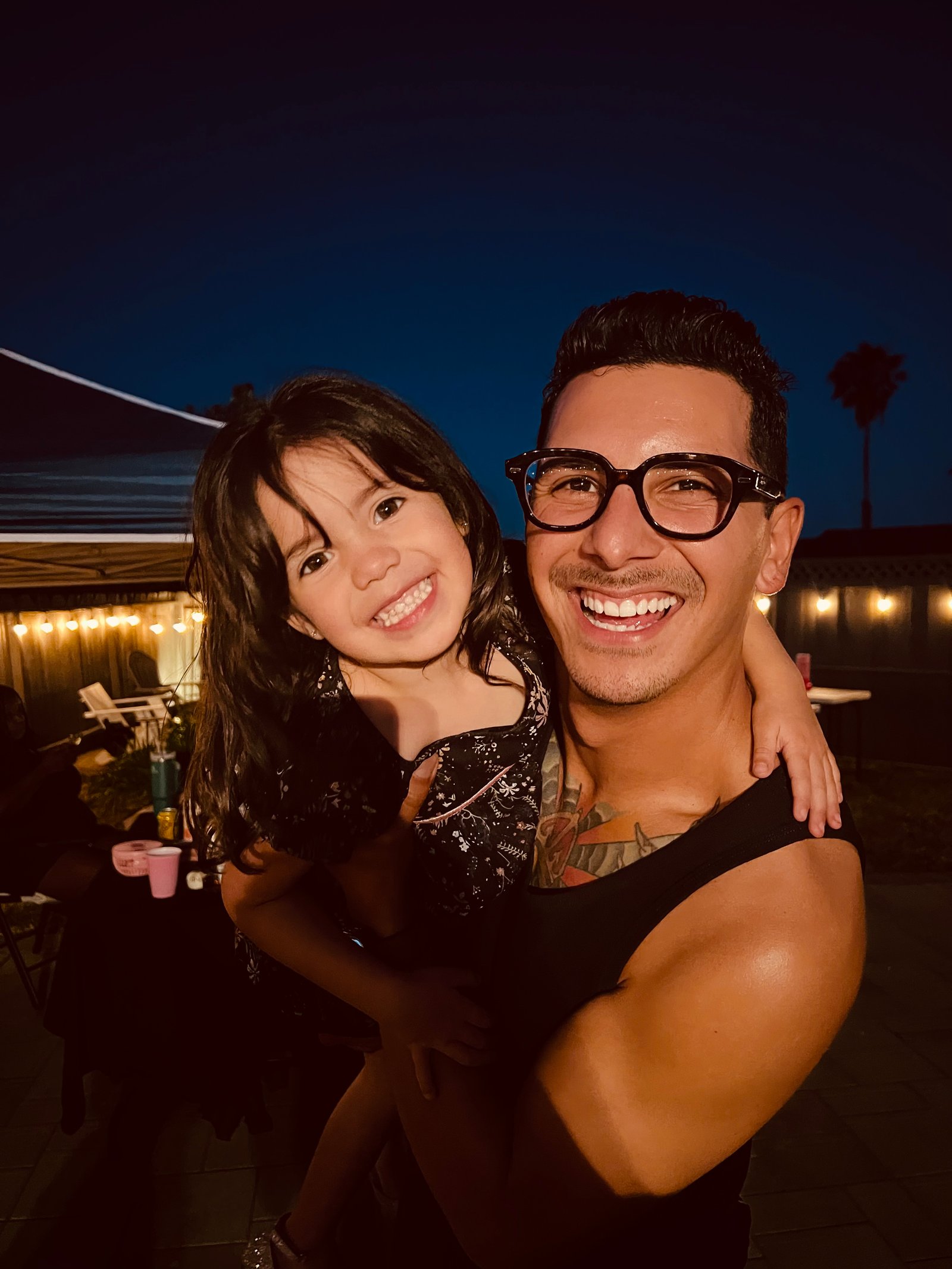 Robert with his niece